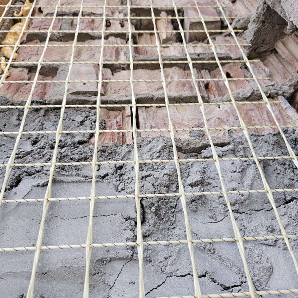 Reinforce and Preserve Aging Walls with GFRP Mesh