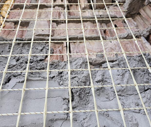 Reinforce and Preserve Aging Walls with GFRP Mesh