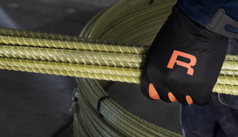 Rebarmat rebars in hand